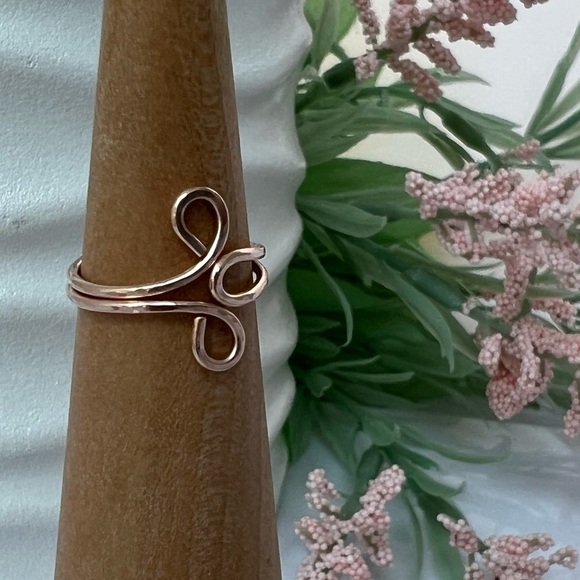 14k Rose Gold Filled Toe Ring or Knuckle Ring - Picture 7 of 15